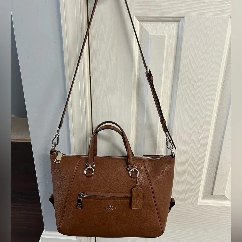 Coach Classy Leather Large Carryall, Tote, Work Bag, Crossbody, Vacation Bag - Picture 7 of 16